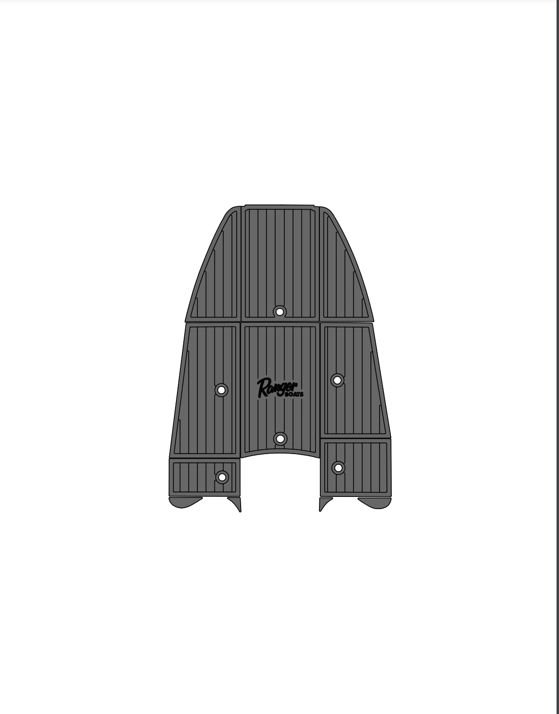 Ranger Z521 Front deck Carpet Replacement Kit — AFT-TEK
